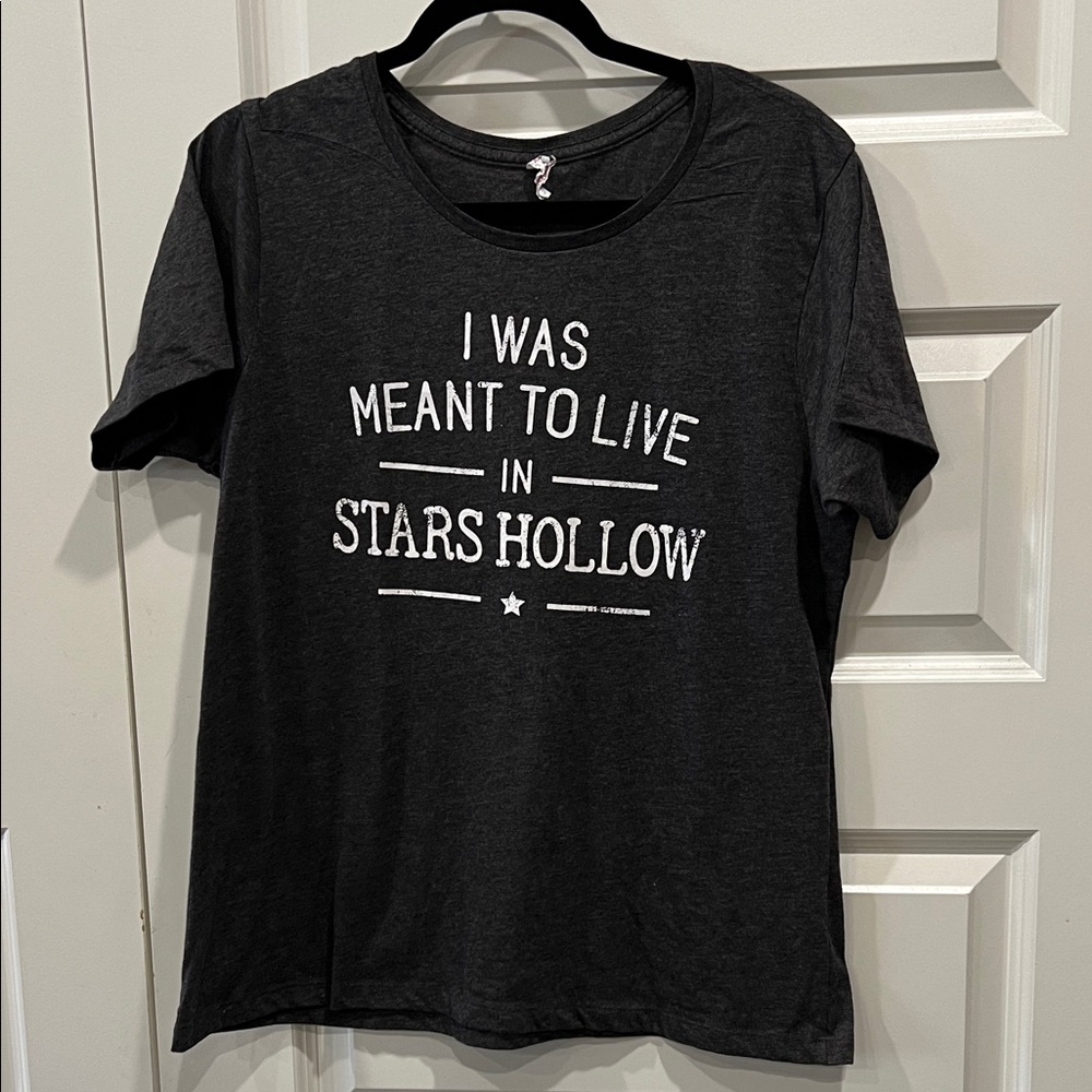 Gilmore Girl Stars Hollow Black Graphic Tee Sz 2XL
